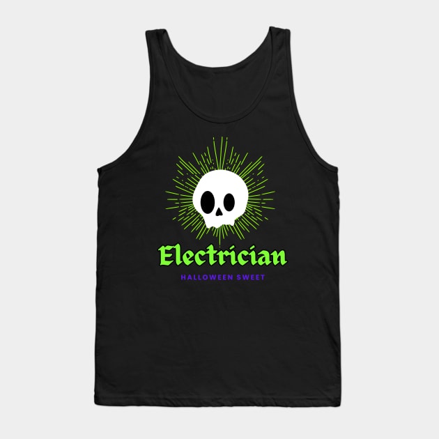 Spooky electrician Tank Top by Olivka Maestro